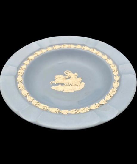 WEDGWOOD ウェッジウッド ジャスパー ペールブルー 小皿 丸皿 飾り皿 英国 和食器 骨董品 アンティーク