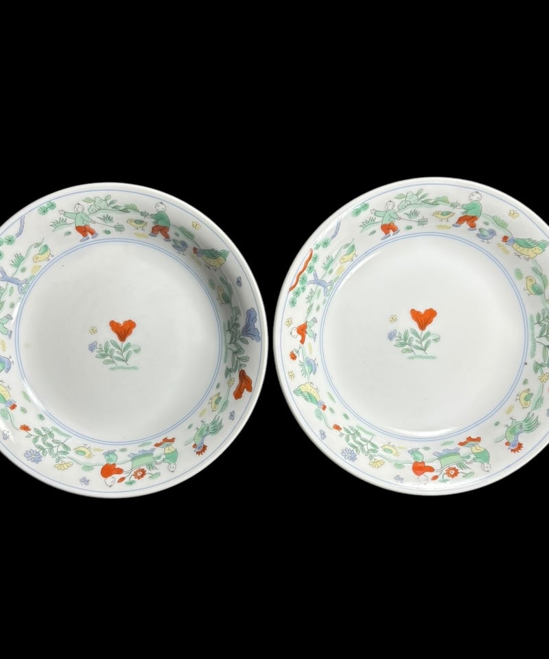 大昭和龍峰製　中華皿　セット　昭和レトロ　ビンテージ　5種類×5個＝25点セット 大昭和龍峰製 中華皿 セット 昭和レトロ ビンテージ 5種類×5個