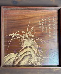 大清康熙年製 色絵【龍 雲 花 草】大皿 丸皿 中国美術 盛り皿 飾り皿