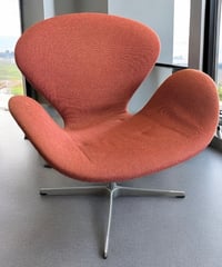 Fritz Hansen フリッツハンセン The SWAN スワンチェア レッド 北欧 一人掛け ラウンジチェア ソファ 椅子 チェア アンティーク