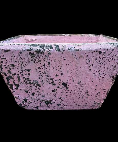 ウッドプランター [ピンク(大)] 木製 ボックス 鉢植え 多肉植物 観葉植物 木箱 古材 古道具 ヴィンテージ アンティーク