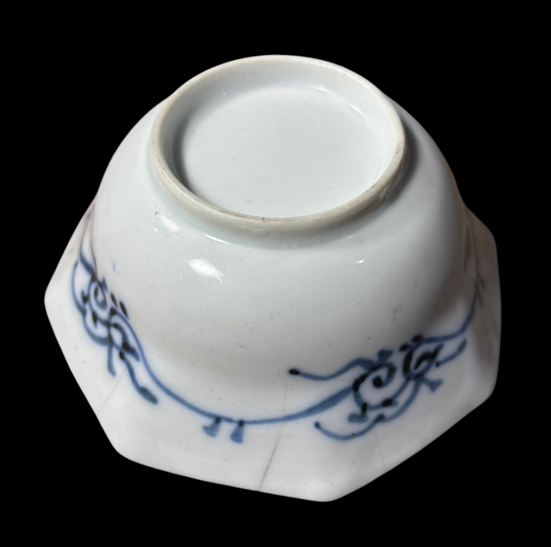 染付　骨董　約28㌢　牡丹文 角皿 飾り皿 盛皿 大皿　年代物　時代物 器 original