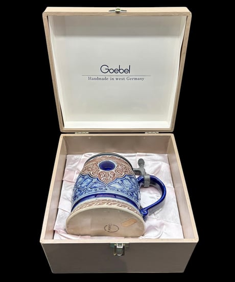 Goebel ゲーベル社 ドイツ製 ハンドメイド ビアマグ 蓋付き ドイツビール ジョッキ 陶器製 ヴィンテージ アンティーク