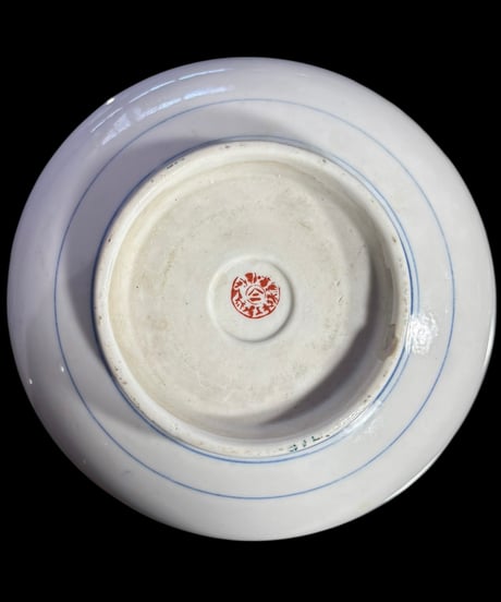 古伊万里 金彩 大鉢 紅葉 牡丹 裏印 染付 盛り鉢 色絵 鉢 取り皿 飾り皿 和食器 陶器 骨董品 アンティーク