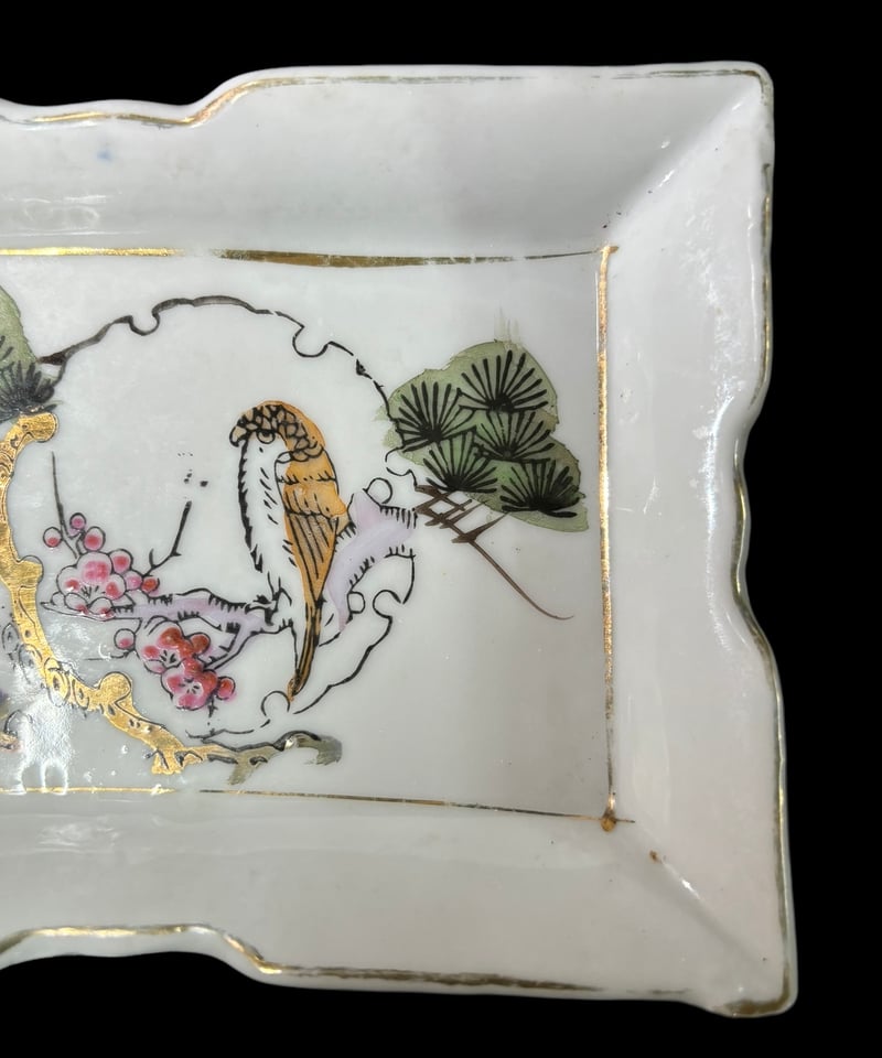 九谷焼 角皿 [梅松鳥] 色絵 丸皿 [草 花] 平皿 取り皿 盛り皿