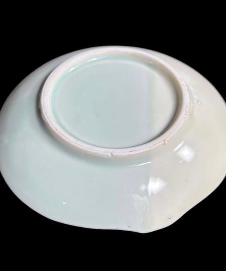 【2客セット】峰山 稲 平皿 丸皿 小皿 取り皿 飾り皿 和食器 昭和 レトロ 骨董品 アンティーク