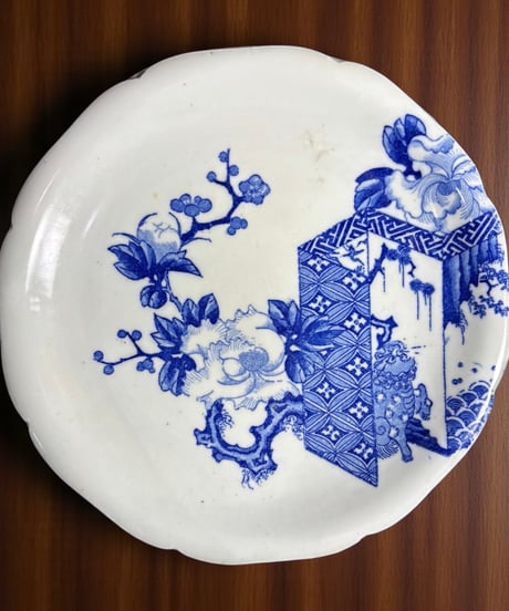 【AB骨董品】直径11.5㌢／干支・和風模様の陶器皿 18枚セット【古伊万里】 AB骨董品】直径11.5㌢／干支・和風模様の陶器皿 18枚セット【古