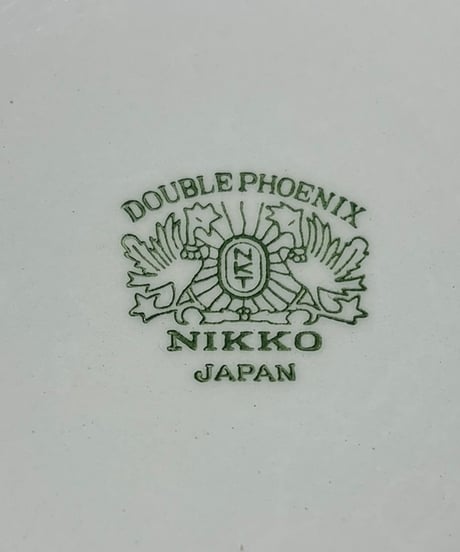 NIKKO ニッコー ダブルフェニックス ミングトゥリー 日本製 プレート 取り皿 盛り皿 飾り皿 和食器 陶器 骨董品 アンティーク