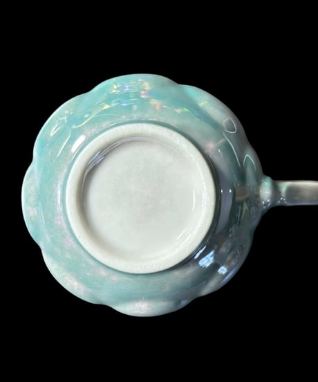 カップ&ソーサー [ターコイズ] 紅茶 コーヒー 器 昭和 レトロ 骨董品 アンティーク