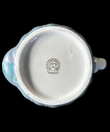 グローリー ラスターティーポット チャイナポット 潤喫茶 洋食器 食器 茶器 昭和 レトロ 骨董品 アンティーク
