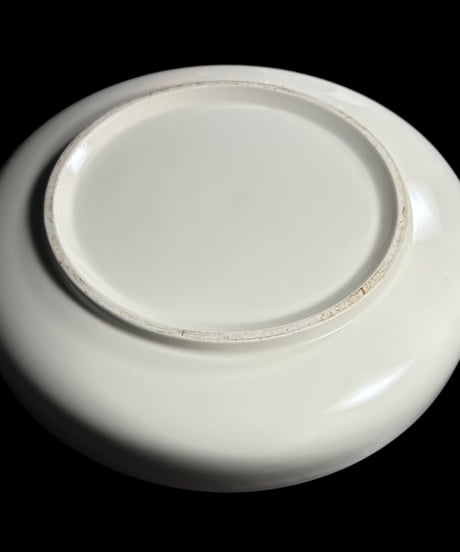 染付 深皿 [風景絵] 時代物 丸皿 鉢 取り皿 盛り皿 飾り皿 レトロ 和食器 骨董品 アンティーク