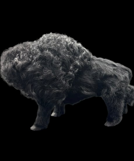 Buffalo Ornament オブジェ バッファロー バイソン 置物 動物 リアル インテリア 雑貨 ヴィンテージ アンティーク