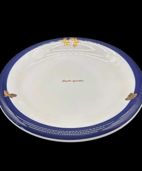 YUTAKA Noritake フルーツガーデン プレート 蝶 ノリタケ 丸皿 飾皿 昭和 レトロ アンティーク