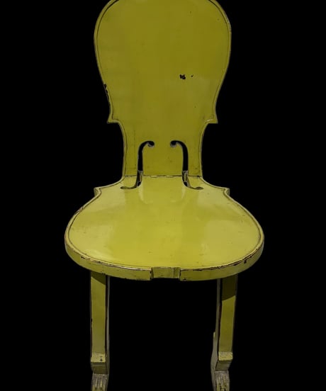 ミュージックチェア ライトグリーン 楽器風 ダイニングチェア 一人掛け スタッキングチェア 椅子 チェア 音楽 楽器 インテリア アンティーク