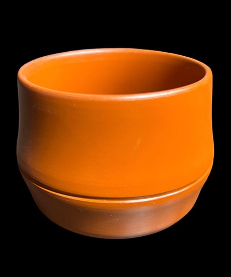 【2客セット】常滑焼 朱泥 向付 [竹の葉] 湯呑み 茶器 茶碗 茶道具 器 陶器 骨董品