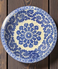 伊万里 大皿 [草花文鶴窓絵] 色絵 取り皿 盛り皿 飾り皿 器 古伊万里