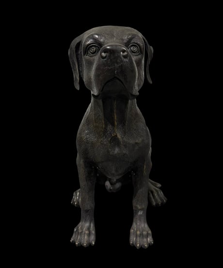 ブロンズ像 犬 オブジェ ラブラドール 可愛い 動物 ガーデニング イヌ 置物 インテリア 雑貨 アンティーク
