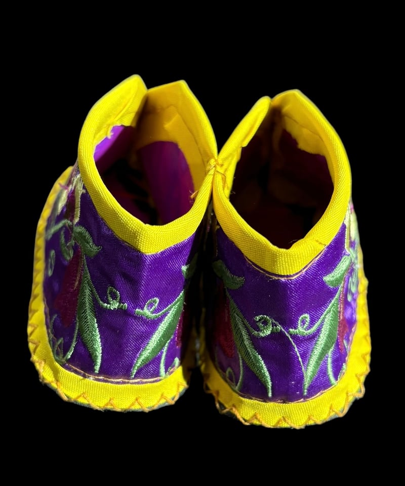 アンティーク 中国奥地少数民族 刺繍 幼児向け靴 アンティーク 中国奥地少数民族 刺繍 幼児向け靴