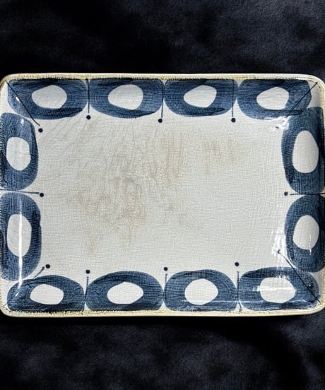 染付 角盛皿 青藍 角皿 取り皿 盛り皿 飾り皿 平皿 和食器 骨董品 アンティーク