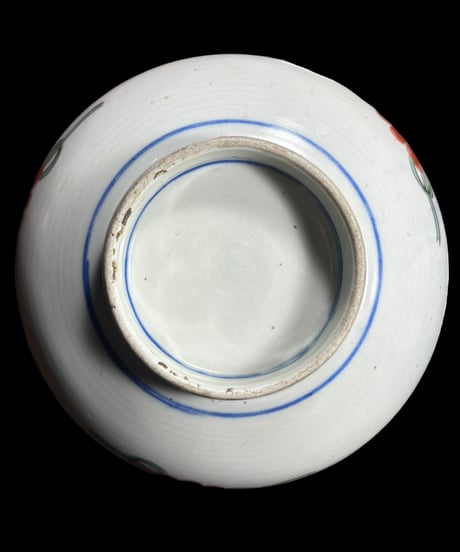 古伊万里 大鉢 [松竹梅鳳凰文] 色絵 鉢 丸皿 取り皿 飾り皿 和食器 江戸 伊万里 陶器 骨董品 アンティーク