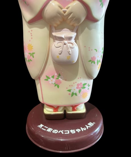 【レア品】ペコちゃん 不二家 首振り人形 着物 インテリア コレクション 置物 オブジェ 非売品 骨董品 アンティーク