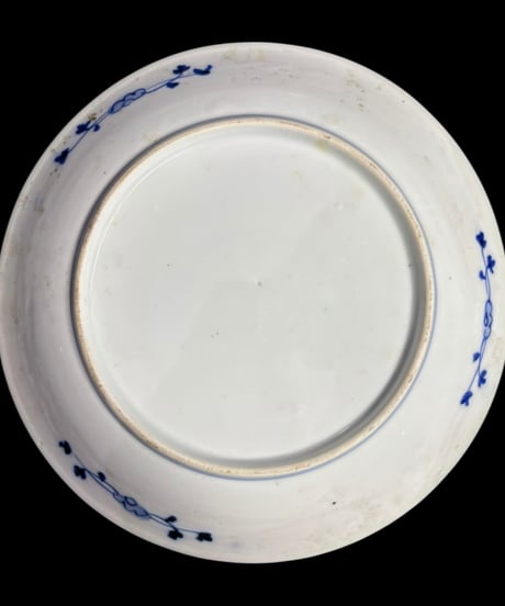 古伊万里 金彩 色絵 [山水風景絵] 肥 染付 丸皿 取り皿 飾り皿 和食器 江戸 伊万里 陶器 骨董品 アンティーク