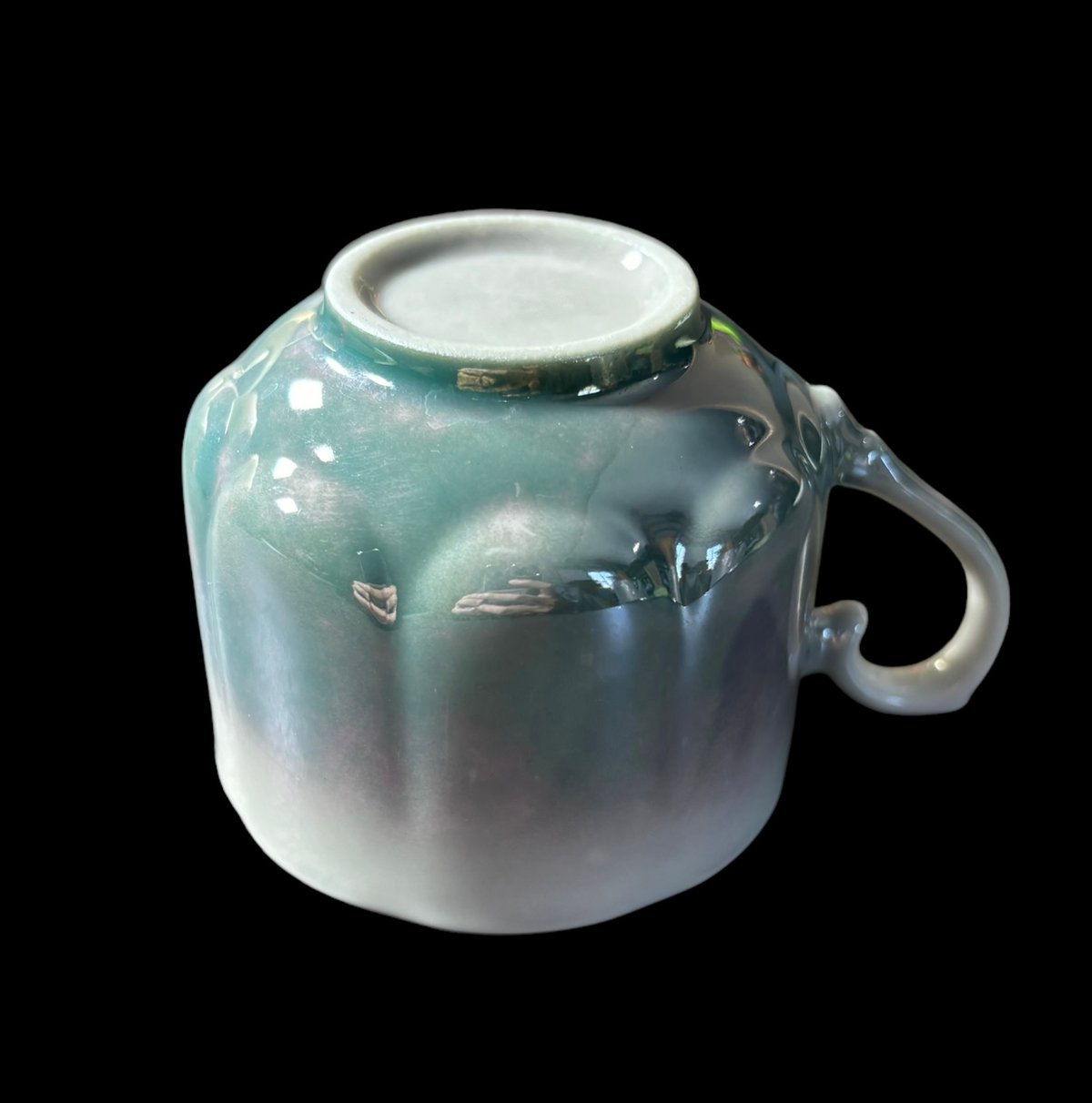 カップ&ソーサー [ターコイズ] 紅茶 コーヒー 器 昭和 レトロ 骨董品
