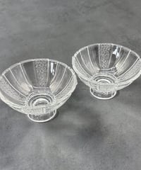 【2個セット】 純喫茶 レトログラス デザートグラス ガラス サンデー アイス クリスタル 食器 レトロ アンティーク