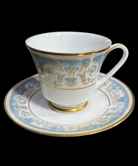 【6客揃】Noritake POLONAISE カップ&ソーサー 花柄 ノリタケ 日本陶器会社 マグカップ 紅茶 コーヒー カップ 茶器 昭和 レトロ アンティーク