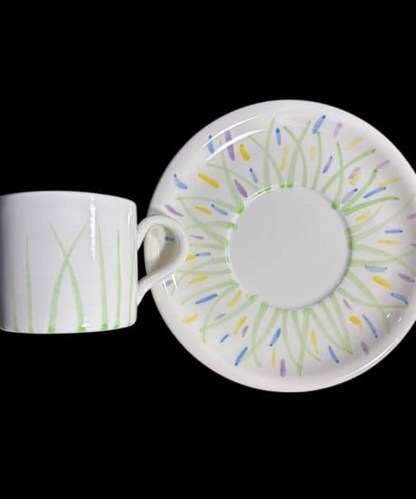 【6客揃】イタリア製 カップ&ソーサー エスプレッソ マグカップ 紅茶 コーヒー カップ 器 茶器 昭和 レトロ アンティーク