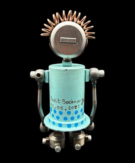 Prakit Seehawong ガジェット ロボット 置物 オブジェ ナット ネジ アート コレクション 骨董品 アンティーク