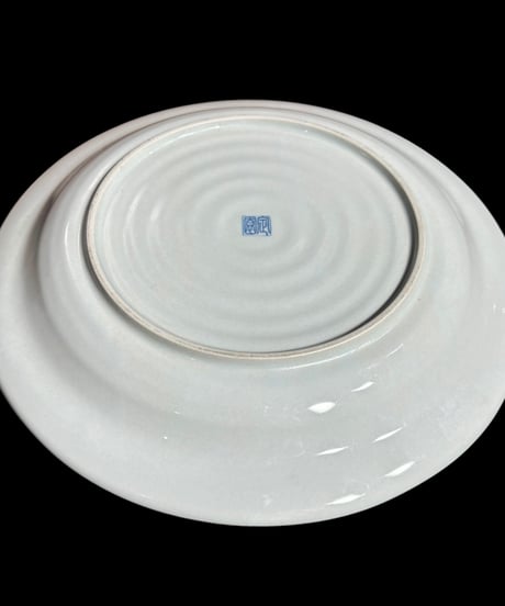 染付 平皿 [草花文絵] 中皿 丸皿 取り皿 盛り皿 飾り皿 和食器 陶器 骨董品 アンティーク