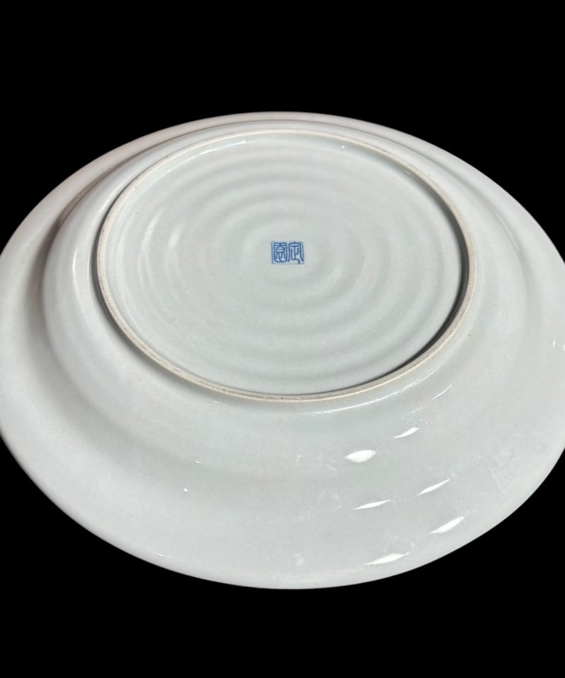 染付 平皿 [草花文絵] 中皿 丸皿 取り皿 盛り皿 飾り皿 和食器 陶器