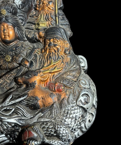七福神 龍神 鹿 陶器製 大黒 恵比寿 布袋 弁財天 毘沙門天 福禄寿 縁起物 開運 縁起物 商売繁盛 インテリア 置物 オブジェ 骨董品 アンティーク