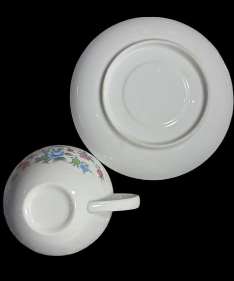 【6客揃】カップ&ソーサー 花柄 日本陶器会社 マグカップ 紅茶 コーヒー カップ 茶器 昭和 レトロ アンティーク
