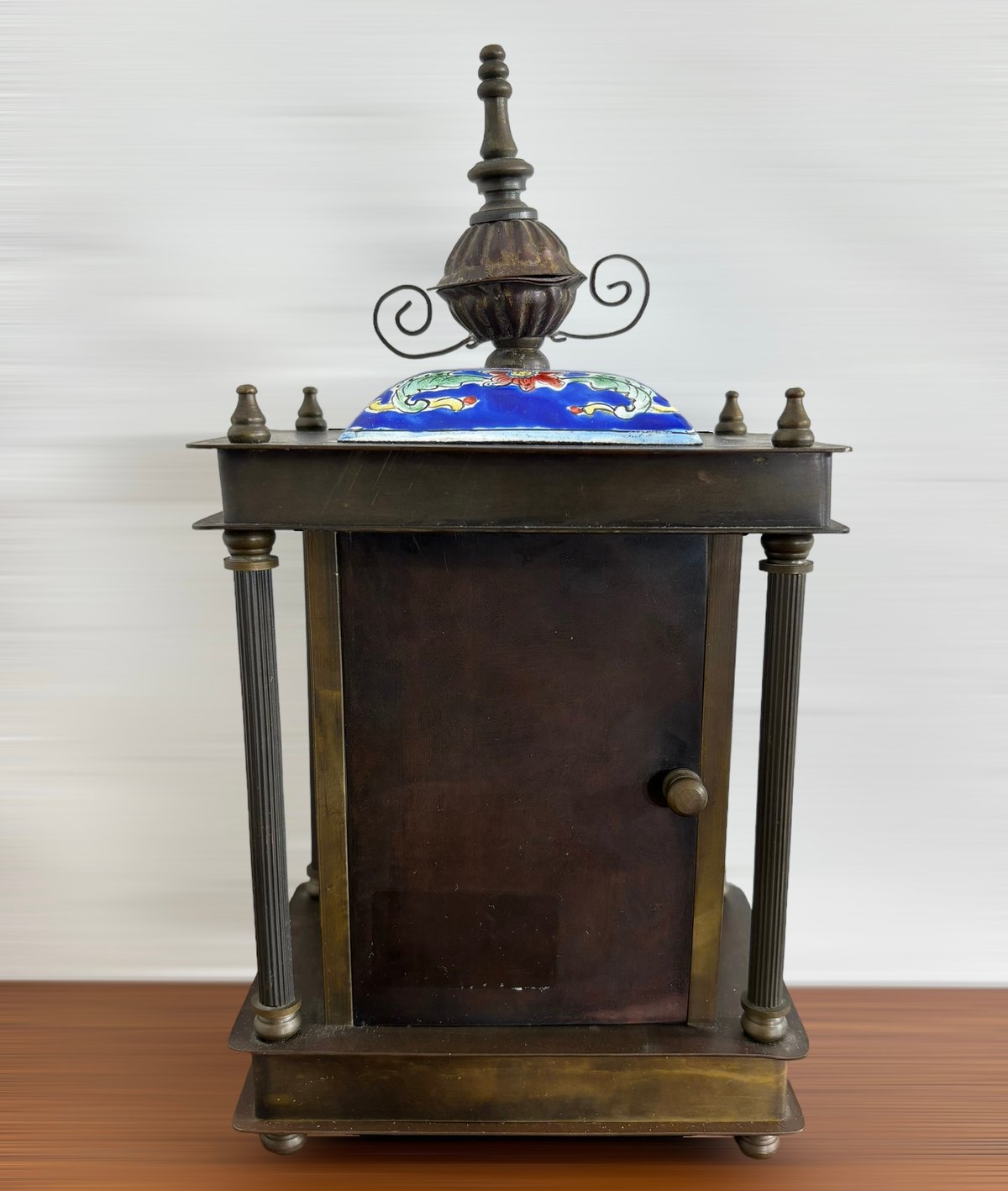ドイツ製 七宝 ブロンズ 置き時計 GERMANY 1882 レトロ