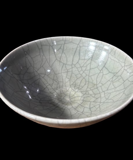 相馬焼 吉田竹鳳造 貫入茶碗 共箱 茶碗 茶道具 茶器 煎茶道具 和食器 工芸品 美術品 骨董品 アンティーク