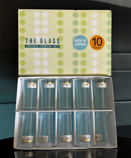 【10客セット】THE GLASS ザ グラス 日本製 東洋佐々木ガラス タンブラー 硝子 ガラス フラワー コップ 昭和 レトロ アンティーク