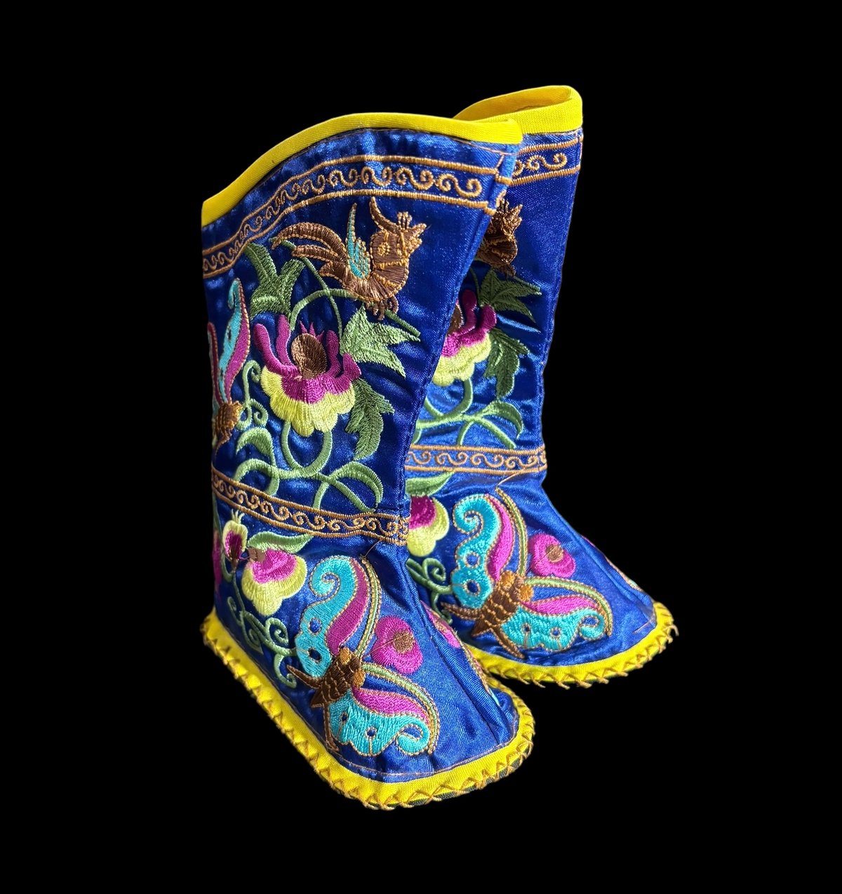アンティーク 中国奥地少数民族 刺繍 幼児向け靴