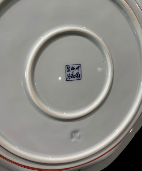 からくさ美術館 古伊万里 八角絵皿 [草花文図] 赤絵 大皿 角皿 平皿 取り皿 盛り皿 飾り皿 伊万里 和食器 骨董品 アンティーク