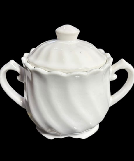 【2客揃】Akurs China HIGH QUALITY ミルクポット&シュガーポット 紅茶 コーヒー 茶器 昭和 レトロ アンティーク