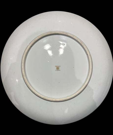 GOLD IMARI 赤絵 孔雀草花文図 大皿 取り皿 飾り皿 伊万里 陶器 骨董品 アンティーク