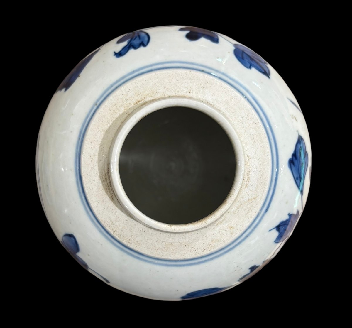 佐藤走波染付山水つぼ花瓶松柳壺フラワーベース走破