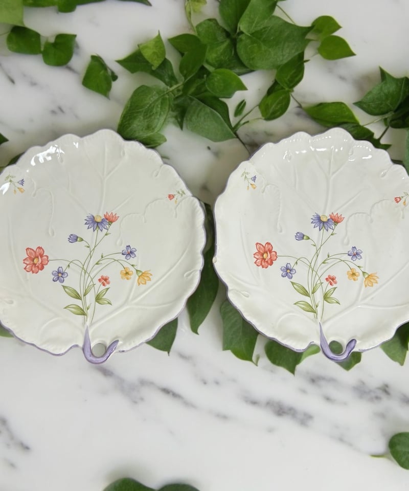 2客セット】富永 Tominaga sweet-mary 花柄 大皿 プレート 平皿 丸皿