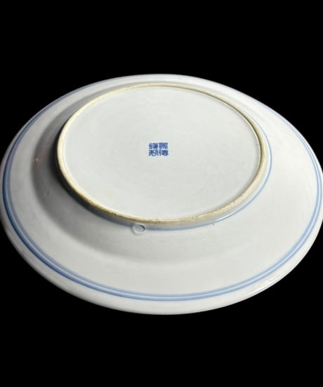 景徳鎮 大皿 中国美術 プレート 染付 中国 取り皿 盛り皿 飾り皿 和食器 陶器 骨董品 アンティーク