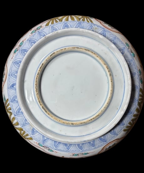 【現品限り!!】2組鉢 伊万里 獅子草花文図 金彩 赤絵 色絵 鉢 丸皿 盛り皿 飾り皿 江戸 古伊万里 古美術 和食器 骨董品 アンティーク