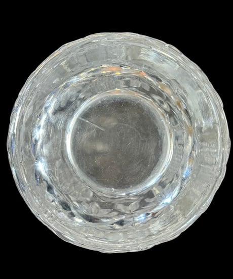 クリスタルガラス 花瓶 フラワーベース クリスタル 硝子 花入れ 花器 陶器 インテリア 昭和 レトロ 骨董品 アンティーク