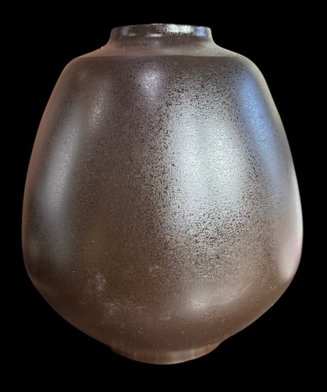 青銅 花瓶 龍仙作 梅鳥図 陶芸 おしどり 花 フラワーベース 壺 花入れ 丸壺 花器 陶器 作家物 古美術 骨董品 アンティーク