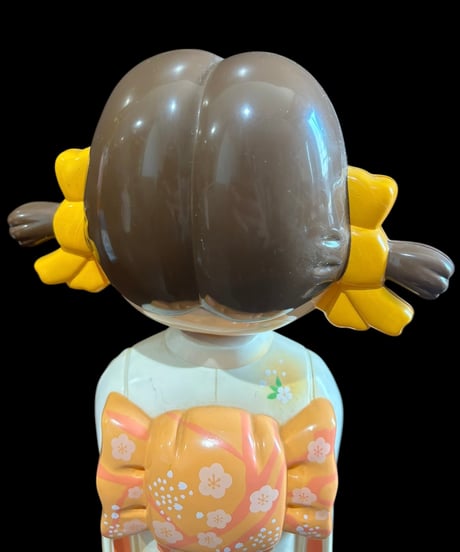【レア品】ペコちゃん 不二家 首振り人形 着物 インテリア コレクション 置物 オブジェ 非売品 骨董品 アンティーク