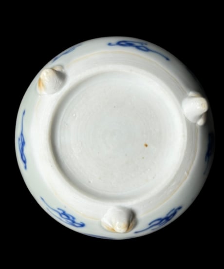 壺 龍 中国雑貨 染付 フラワーベース 花瓶 花入れ 丸壺 花器 陶器 中国 シノワズリ 古美術 骨董品 アンティーク